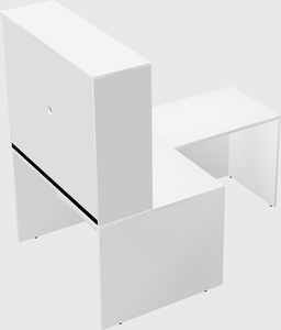 L-shaped office desk