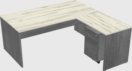 L-shaped office desk