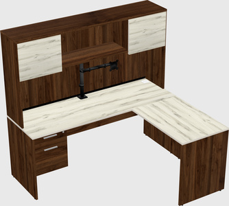 L-shaped office desk