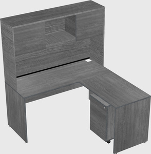 L-shaped office desk