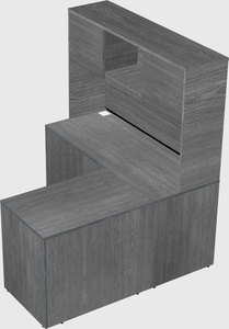 L-shaped office desk