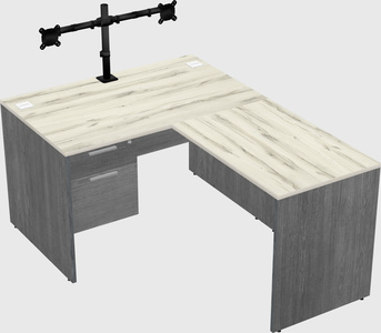 L-shaped office desk