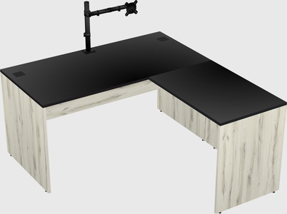 L-shaped office desk