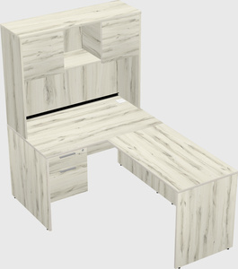 L-shaped office desk
