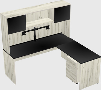 L-shaped office desk