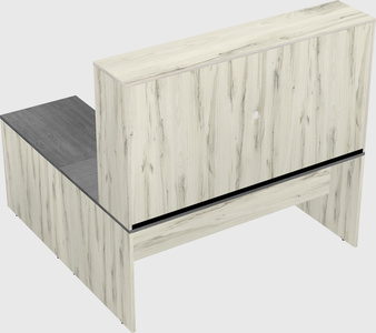 L-shaped office desk
