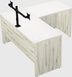 L-shaped office desk