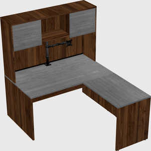 L-shaped office desk