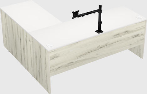 L-shaped office desk