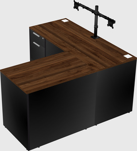 L-shaped office desk