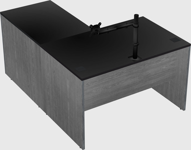 L-shaped office desk