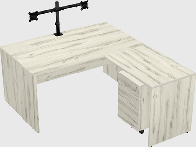 L-shaped office desk