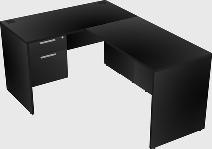 L-shaped office desk