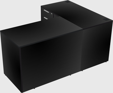 L-shaped office desk