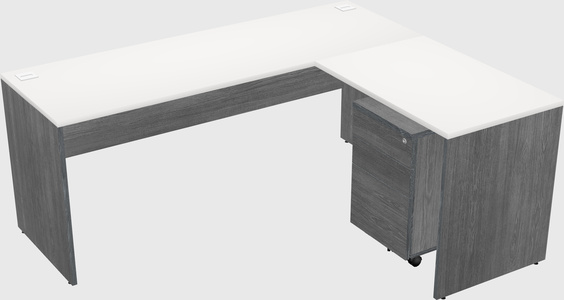 L-shaped office desk