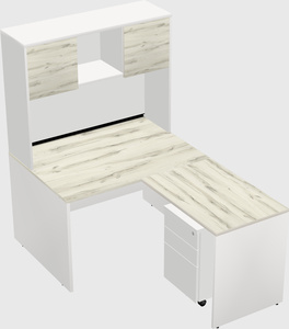 L-shaped office desk