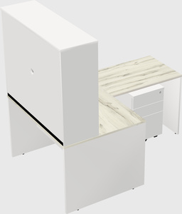 L-shaped office desk