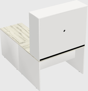 L-shaped office desk