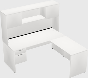 L-shaped office desk