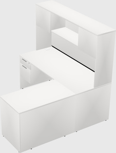 L-shaped office desk