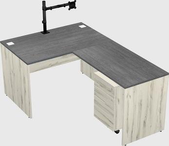 L-shaped office desk