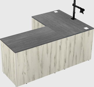 L-shaped office desk