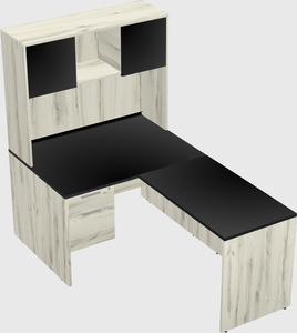 L-shaped office desk