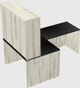 L-shaped office desk