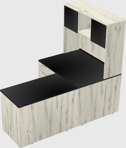 L-shaped office desk