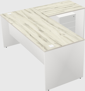 L-shaped office desk