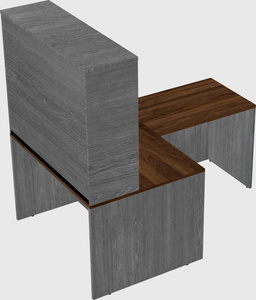 L-shaped office desk