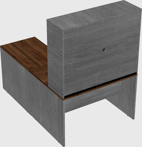 L-shaped office desk