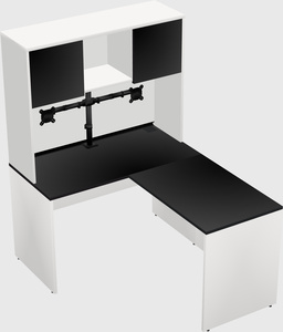 L-shaped office desk
