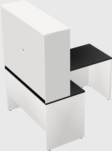 L-shaped office desk