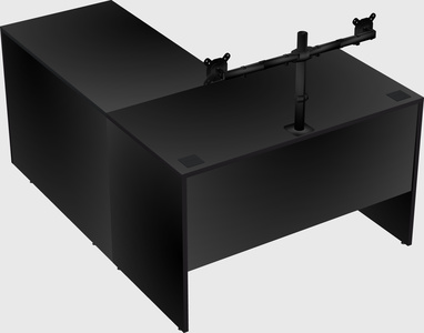 L-shaped office desk