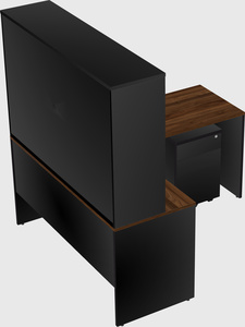 L-shaped office desk