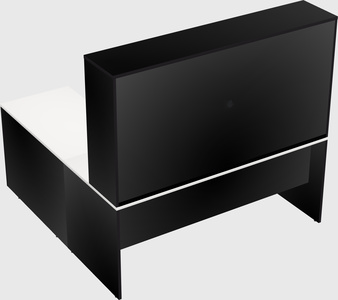 L-shaped office desk