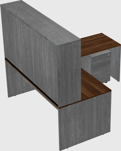 L-shaped office desk