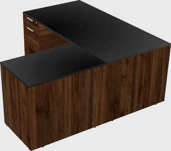 L-shaped office desk