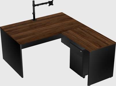 L-shaped office desk