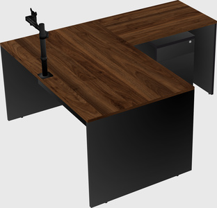 L-shaped office desk