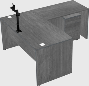 L-shaped office desk