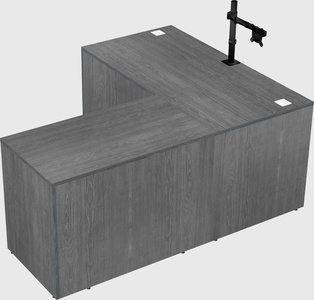 L-shaped office desk