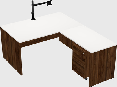 L-shaped office desk