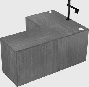 L-shaped office desk