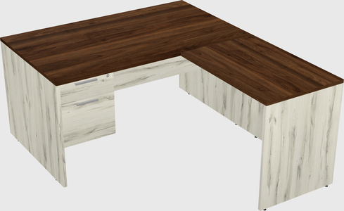 L-shaped office desk