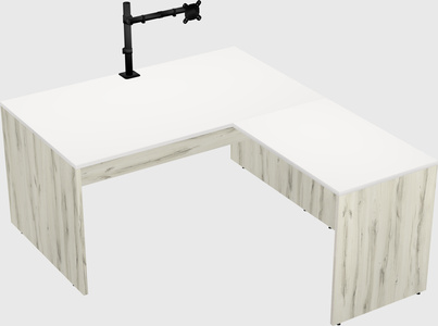 L-shaped office desk