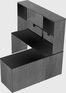 L-shaped office desk