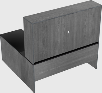 L-shaped office desk