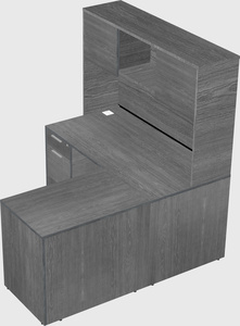 L-shaped office desk